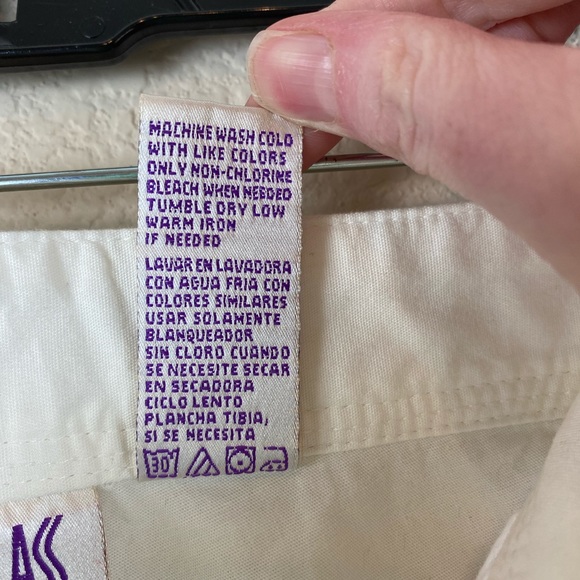 Billblass Capris Pants White Wide Leg - Picture 8 of 14